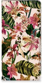 B2Ctelecom Hoesje ontwerpen Samsung Galaxy A71 Smart Cover Valentijn Cadeautje Vrouw Bloemen