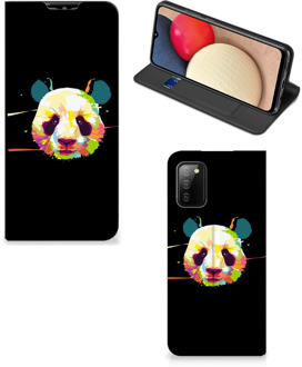 B2Ctelecom Hoesje ontwerpen Samsung Galaxy M02s | A02s Telefoontas Sinterklaas Cadeautje Panda Color