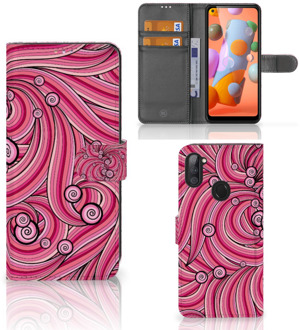 B2Ctelecom Hoesje ontwerpen Samsung Galaxy M11 | A11 GSM Hoesje Swirl Pink