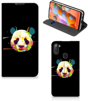 B2Ctelecom Hoesje ontwerpen Samsung Galaxy M11 | A11 Telefoontas Sinterklaas Cadeautje Panda Color