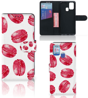 B2Ctelecom Hoesje ontwerpen Samsung Galaxy M31 GSM Hoesje Pink Macarons