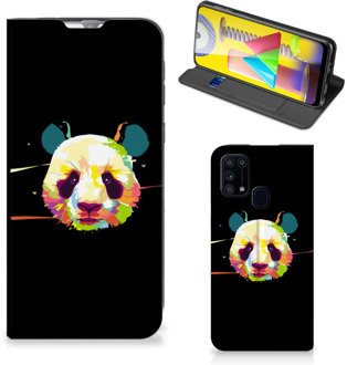 B2Ctelecom Hoesje ontwerpen Samsung Galaxy M31 Telefoontas Sinterklaas Cadeautje Panda Color