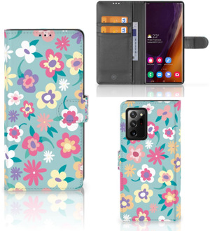 B2Ctelecom Hoesje ontwerpen Samsung Galaxy Note20 Ultra GSM Cover Flower Power