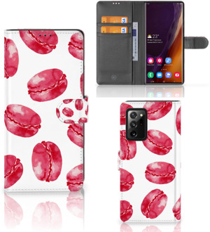 B2Ctelecom Hoesje ontwerpen Samsung Galaxy Note20 Ultra GSM Hoesje Pink Macarons