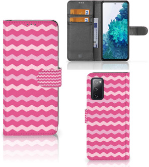 B2Ctelecom Hoesje ontwerpen Samsung Galaxy S20FE GSM Hoesje ontwerpen Waves Pink