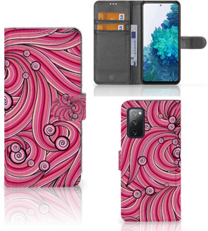 B2Ctelecom Hoesje ontwerpen Samsung Galaxy S20FE GSM Hoesje Swirl Pink