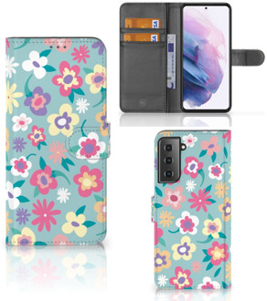 B2Ctelecom Hoesje ontwerpen Samsung Galaxy S21 Plus GSM Cover Flower Power