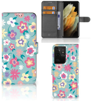 B2Ctelecom Hoesje ontwerpen Samsung Galaxy S21 Ultra GSM Cover Flower Power