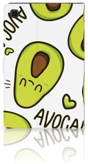 B2Ctelecom Hoesje Ontwerpen Samsung Galaxy Tab A7 (2020) Hoesje met Magneetsluiting Avocado Singing