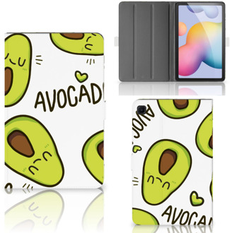 B2Ctelecom Hoesje Ontwerpen Samsung Galaxy Tab S6 Lite Hoesje met Magneetsluiting Avocado Singing