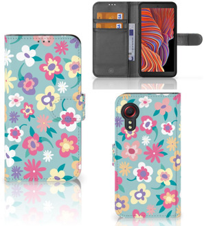 B2Ctelecom Hoesje ontwerpen Samsung Galaxy Xcover 5 GSM Cover Flower Power