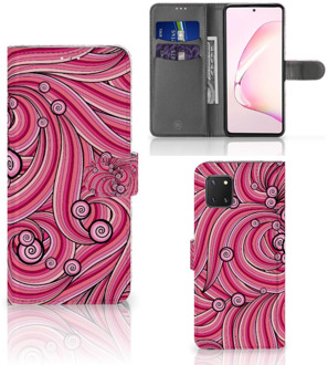 B2Ctelecom Hoesje ontwerpen Samsung Note 10 Lite GSM Hoesje Swirl Pink