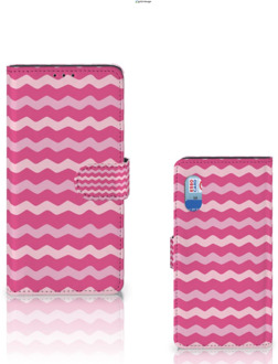 B2Ctelecom Hoesje ontwerpen Samsung Xcover Pro GSM Hoesje ontwerpen Waves Pink