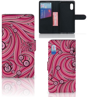 B2Ctelecom Hoesje ontwerpen Samsung Xcover Pro GSM Hoesje Swirl Pink