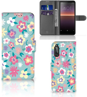 B2Ctelecom Hoesje ontwerpen Sony Xperia 10 II GSM Cover Flower Power