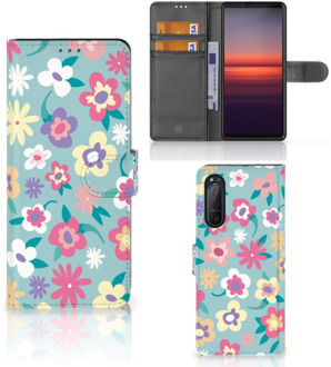 B2Ctelecom Hoesje ontwerpen Sony Xperia 5II GSM Cover Flower Power