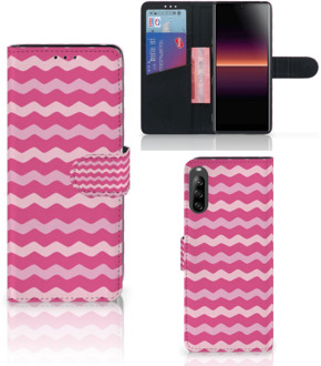 B2Ctelecom Hoesje ontwerpen Sony Xperia L4 GSM Hoesje ontwerpen Waves Pink