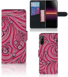 B2Ctelecom Hoesje ontwerpen Sony Xperia L4 GSM Hoesje Swirl Pink