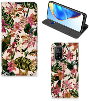 B2Ctelecom Hoesje ontwerpen Xiaomi Mi 10T | 10T Pro Smart Cover Valentijn Cadeautje Vrouw Bloemen