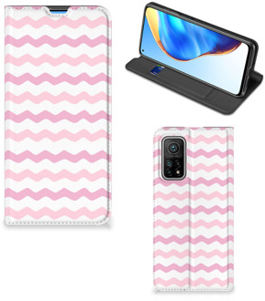 B2Ctelecom Hoesje ontwerpen Xiaomi Mi 10T | 10T Pro Smart Cover Waves Roze