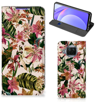 B2Ctelecom Hoesje ontwerpen Xiaomi Mi 10T Lite Smart Cover Valentijn Cadeautje Vrouw Bloemen