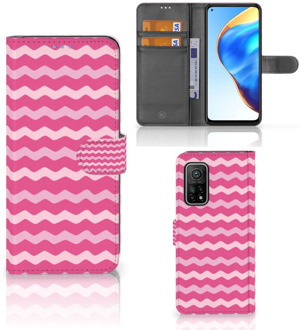 B2Ctelecom Hoesje ontwerpen Xiaomi Mi 10T Pro | Mi 10T GSM Hoesje ontwerpen Waves Pink