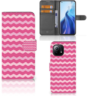 B2Ctelecom Hoesje ontwerpen Xiaomi Mi 11 GSM Hoesje ontwerpen Waves Pink