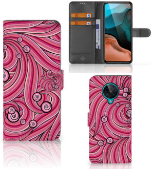 B2Ctelecom Hoesje ontwerpen Xiaomi Poco F2 Pro GSM Hoesje Swirl Pink