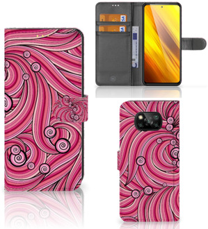 B2Ctelecom Hoesje ontwerpen Xiaomi Poco X3 GSM Hoesje Swirl Pink