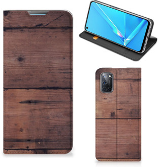 B2Ctelecom Hoesje OPPO A52 | A72 Leuk Case Old Wood