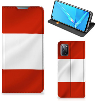 B2Ctelecom Hoesje OPPO A52 | A72 Telefoonhoesje met Naam Oostenrijkse Vlag