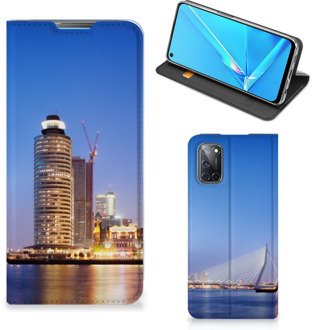 B2Ctelecom Hoesje OPPO A52 | A72 Telefoonhoesje Tekst Erasmusbrug Rotterdam