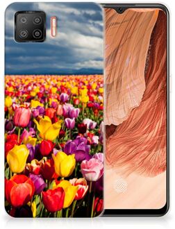 B2Ctelecom Hoesje OPPO A73 4G Telefoon Hoesje Tulpen