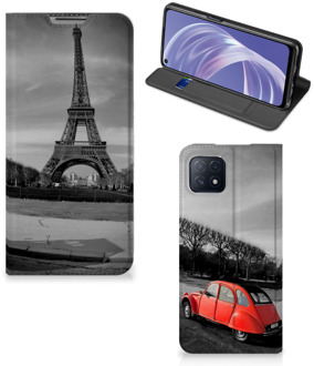 B2Ctelecom Hoesje OPPO A73 5G Wallet Case Eiffeltoren Parijs