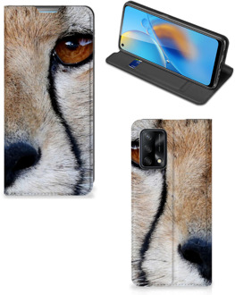 B2Ctelecom Hoesje OPPO A74 4G Bookcase Cheetah