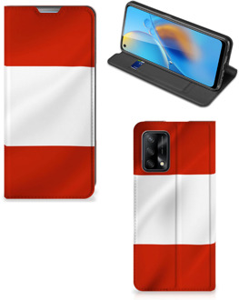 B2Ctelecom Hoesje OPPO A74 4G Telefoonhoesje met Naam Oostenrijkse Vlag