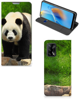 B2Ctelecom Hoesje OPPO A74 4G Telefoontas Panda