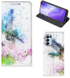 B2Ctelecom Hoesje OPPO Find X3 Lite Wallet Book Case Vogel