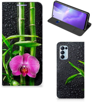 B2Ctelecom Hoesje OPPO Find X3 Lite Wallet Bookcase Orchidee