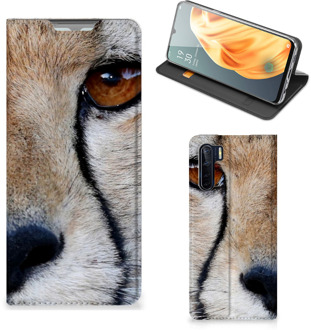 B2Ctelecom Hoesje OPPO Reno3 | A91 Bookcase Cheetah