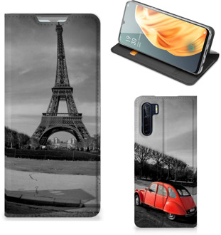 B2Ctelecom Hoesje OPPO Reno3 | A91 Wallet Case Eiffeltoren Parijs