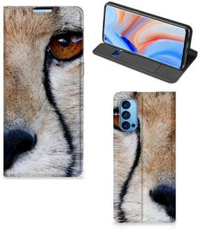 B2Ctelecom Hoesje OPPO Reno4 Pro 5G Bookcase Cheetah