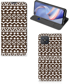 B2Ctelecom Hoesje OPPO Reno4 Z 5G Bookcase Aztec Brown