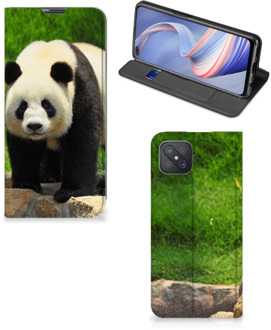 B2Ctelecom Hoesje OPPO Reno4 Z 5G Telefoontas Panda