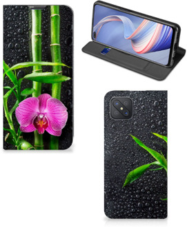 B2Ctelecom Hoesje OPPO Reno4 Z 5G Wallet Bookcase Orchidee