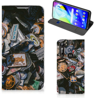 B2Ctelecom Hoesje Personaliseren Motorola Moto G8 Power Foto Cover Badges