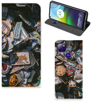 B2Ctelecom Hoesje Personaliseren Motorola Moto G9 Power Foto Cover Badges