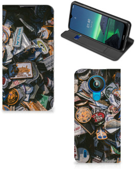 B2Ctelecom Hoesje Personaliseren Nokia 1.4 Foto Cover Badges