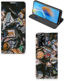 B2Ctelecom Hoesje Personaliseren OPPO A74 4G Foto Cover Badges