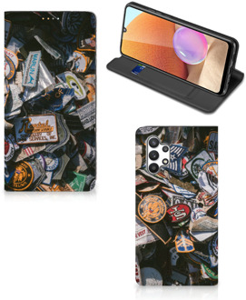 B2Ctelecom Hoesje Personaliseren Samsung Galaxy A32 4G Foto Cover Badges